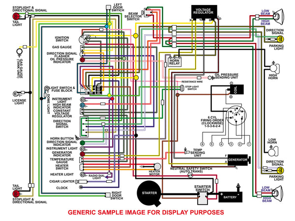 1938 Packard 8 Color Wiring Diagram – ClassicCarWiring LLC