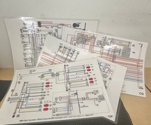 1984 Chevy El Camino - Monte Carlo & GMC Caballero 11" X 17" (4) Color Wiring Diagram